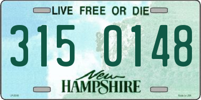 NH license plate 3150148