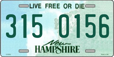 NH license plate 3150156