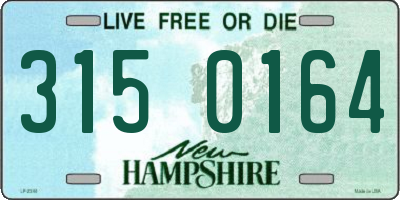 NH license plate 3150164