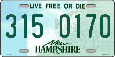 NH license plate 3150170