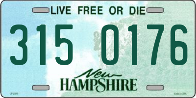 NH license plate 3150176