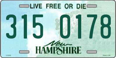 NH license plate 3150178