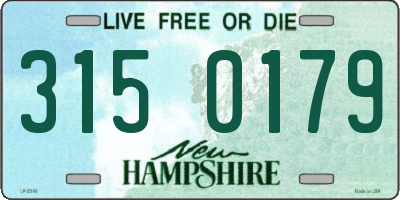 NH license plate 3150179