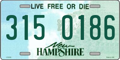 NH license plate 3150186