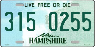 NH license plate 3150255