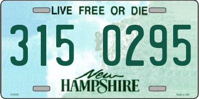 NH license plate 3150295