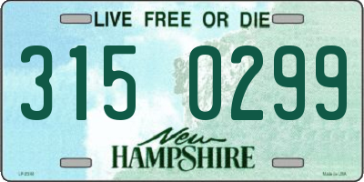 NH license plate 3150299