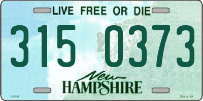 NH license plate 3150373