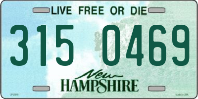 NH license plate 3150469