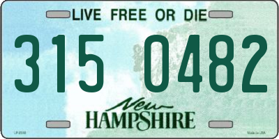 NH license plate 3150482