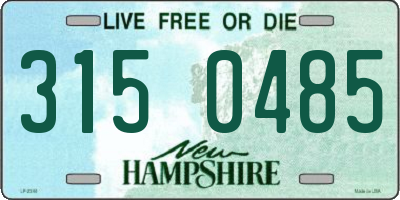 NH license plate 3150485