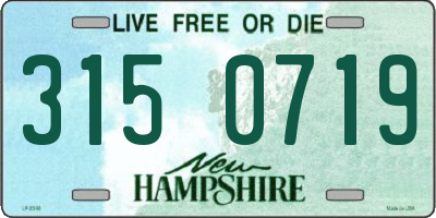 NH license plate 3150719