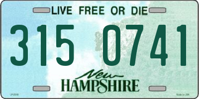 NH license plate 3150741