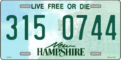 NH license plate 3150744