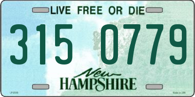 NH license plate 3150779