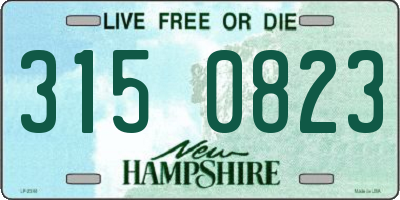 NH license plate 3150823