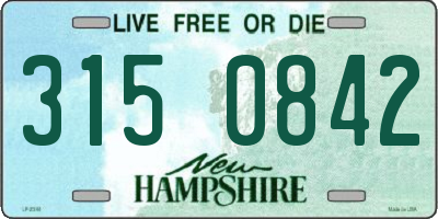 NH license plate 3150842