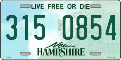 NH license plate 3150854