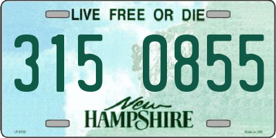 NH license plate 3150855