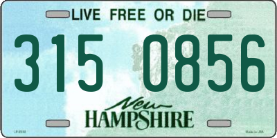 NH license plate 3150856