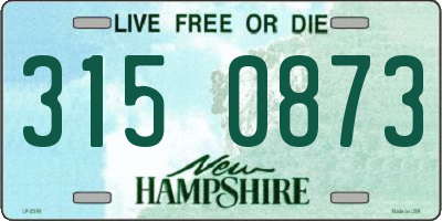 NH license plate 3150873