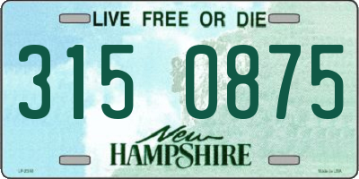 NH license plate 3150875