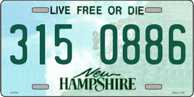 NH license plate 3150886