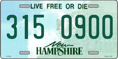 NH license plate 3150900