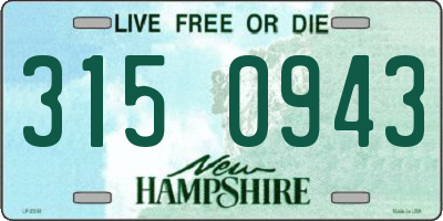 NH license plate 3150943