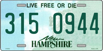 NH license plate 3150944