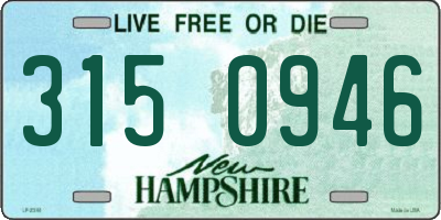 NH license plate 3150946