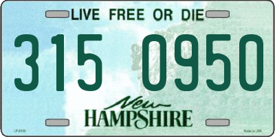 NH license plate 3150950