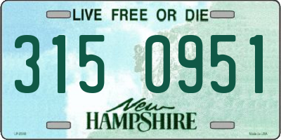 NH license plate 3150951
