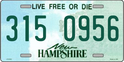 NH license plate 3150956