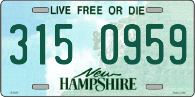 NH license plate 3150959