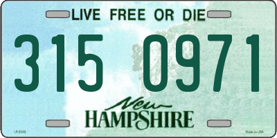 NH license plate 3150971