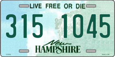 NH license plate 3151045
