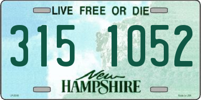 NH license plate 3151052