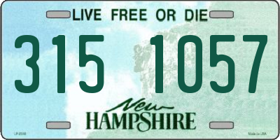 NH license plate 3151057