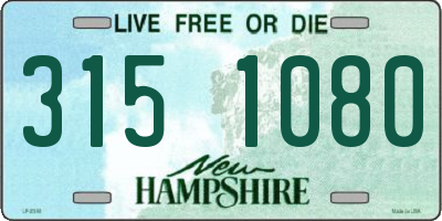 NH license plate 3151080