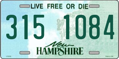 NH license plate 3151084