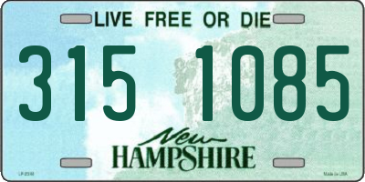 NH license plate 3151085