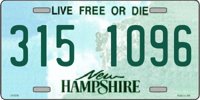 NH license plate 3151096