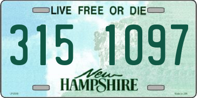 NH license plate 3151097