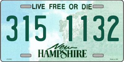 NH license plate 3151132