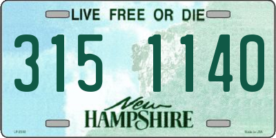 NH license plate 3151140