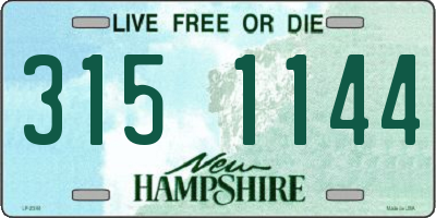 NH license plate 3151144