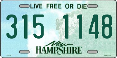 NH license plate 3151148