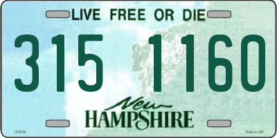 NH license plate 3151160