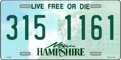 NH license plate 3151161